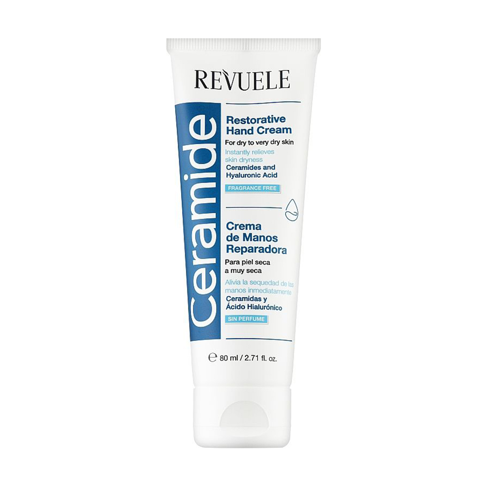 Відновлювальний крем для рук Revuele Ceramide Restotarive Hand Cream з керамідами, 80 мл